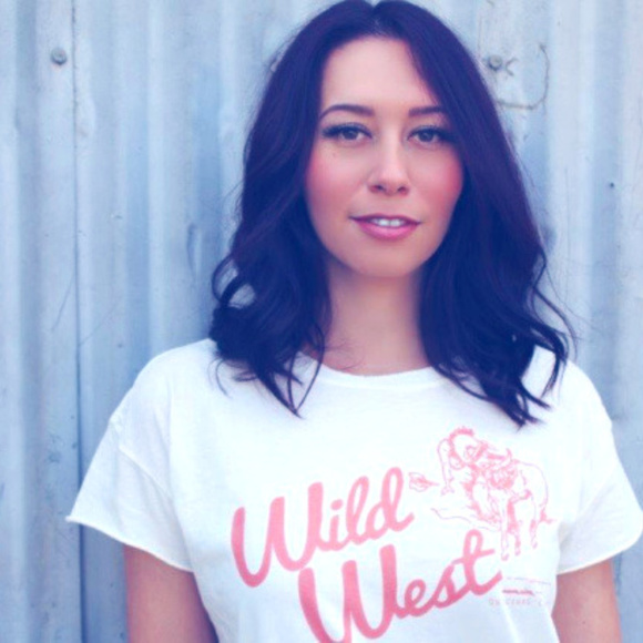 Original Cowgirl Clothing Company Tops - Wild West Distressed Vintage Tee